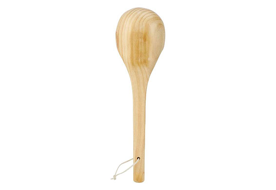 wooden sauna ladle