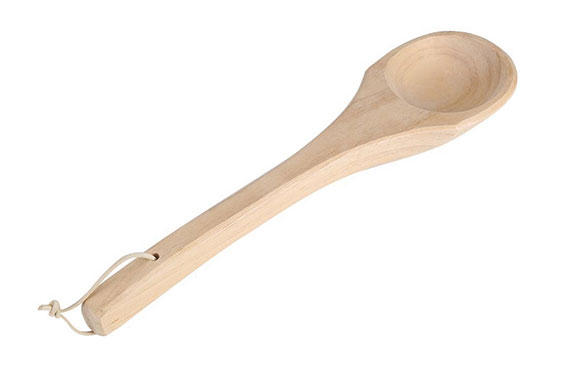 wooden sauna ladle